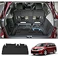 Cartist Cargo Liner Custom Fit for Sienna 2011-2019 All Weather Trunk Floor Mat for Toyota Sienna Accessories (Without Power Folding 3rd Row Seats) Anti-Slip Odorless High Side 3D