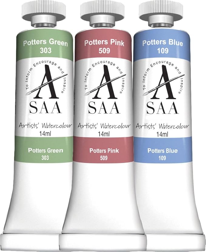 SAA Watercolour Paint Potters Colours Set of 3 Amazon.co.uk Toys & Games