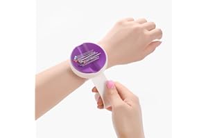 YEQIN NEW Magnetic Wrist Pin Holder 'Wrist Pinny' Slap Band 5 Vibrant Colours available (purple)