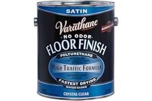 Premium Wood Finish for Floors, Water-Based in Satin Clear, 3.78 L