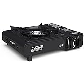 Coleman Classic 1-Burner Butane Stove, Portable Camping Cooktop with Carry Case & InstaStart Ignition, Adjustable Burner with