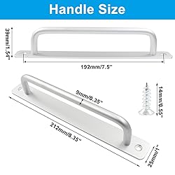Biaungdo 2 Pack Sliding Barn Door Handle, 192mm