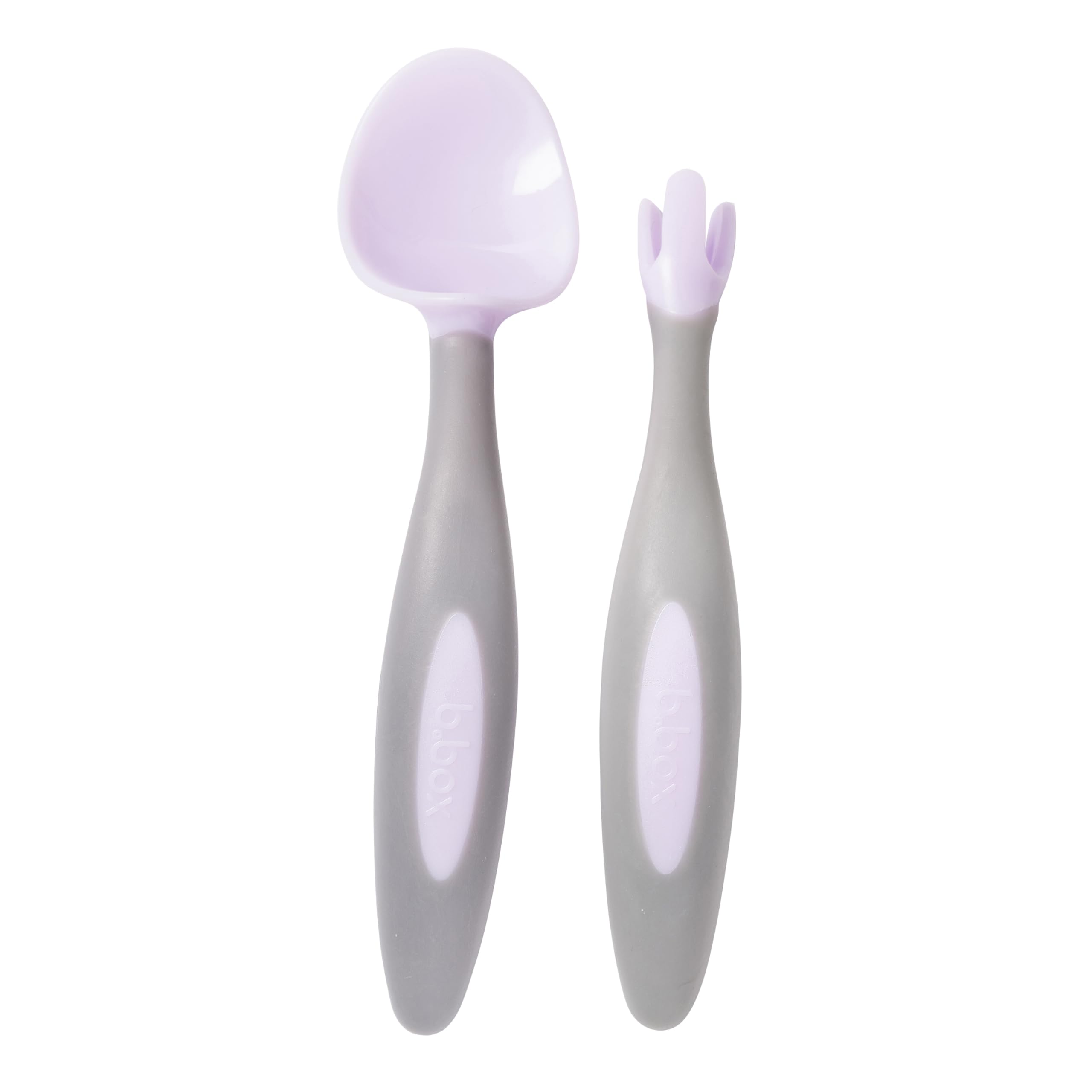 b.box Toddler Cutlery Set - Easy Grip Handles, Travel case, Unique Fork Design | Designed by Occupational Therapist | Dishwasher Safe | from 9m+