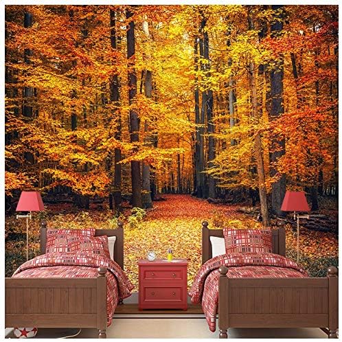 azuturaAutumn Forest Path Wall Mural Wallpaper available in 8 Sizes Digital