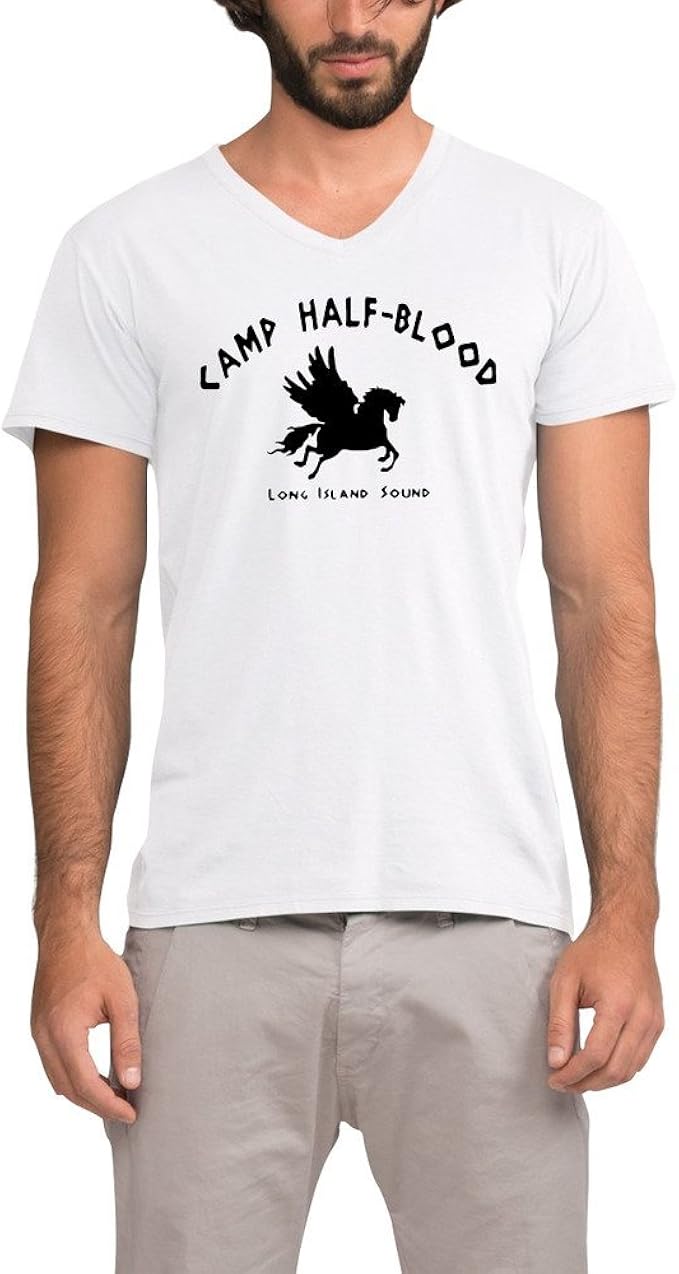 Camp Half Blood Men VNeck TShirt Clothing