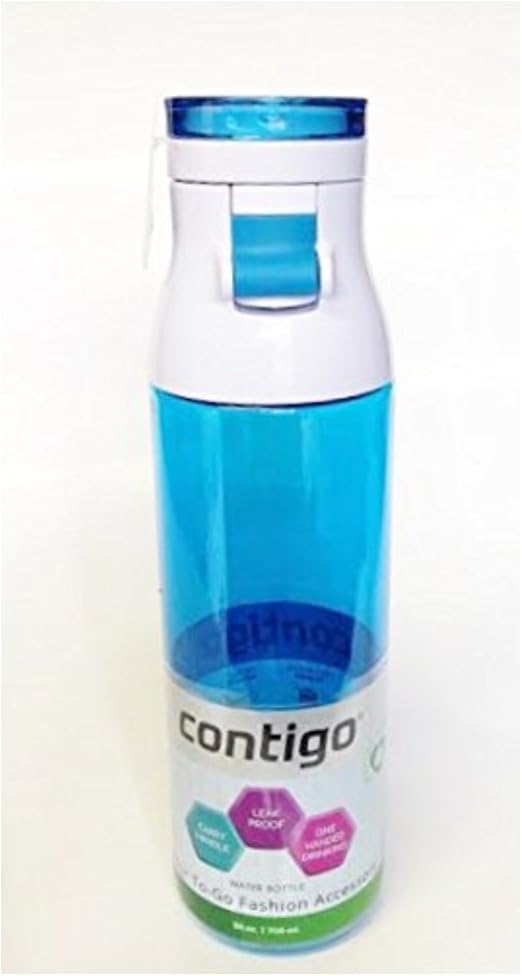 Contigo Jackson Reusable Water Bottle, 30oz, Blue Kitchen
