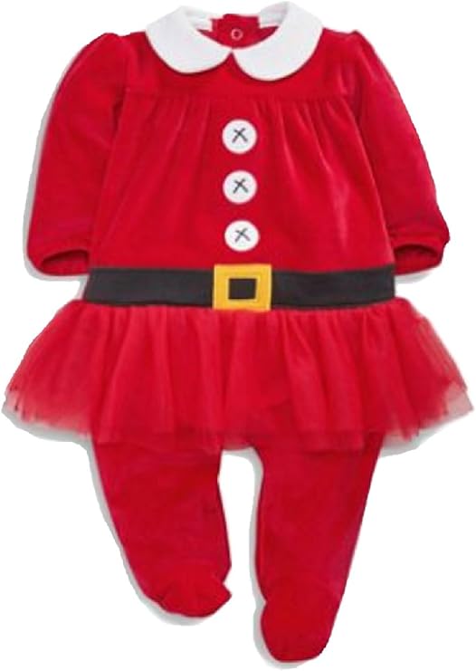 baby santa sleepsuit