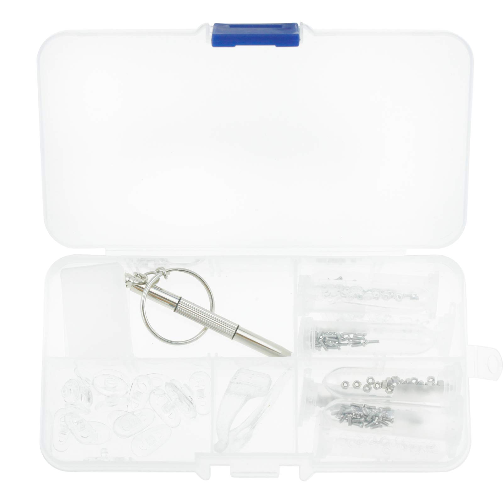 Create idea Eyeglass Sun Glass Screw Nut Nose Pad Assorted Kit for Glasses Reparing