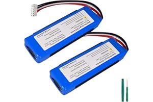2 Pack Battery Replacement 6000mAh for JBL Charge3 Charge 3 2016 Version Wireless Bluetooth Speaker, Part No: GSP1029102A CS-