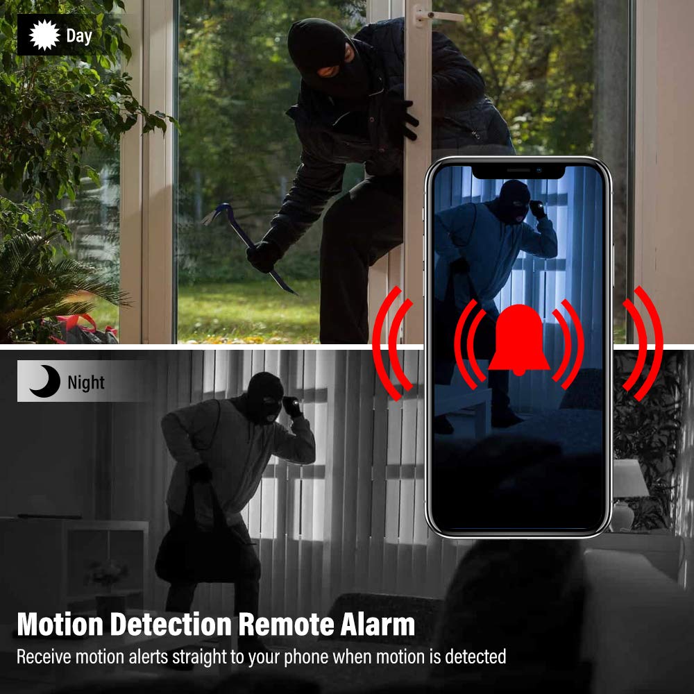 Veroyi Mini Hidden Spy Camera Full HD 1080P WiFi Wireless Remote Security Camera Nanny Cam Home Surveillance Camera