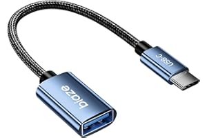 BIAZE USB C to USB Adapter, USB C Male to USB Female OTG Cable Thunderbolt 3 to USB OTG Adapter Compatible with MacBook Pro/Air, iPhone 16 Pro Max/16 Plus/16e/15, Samsung Galaxy S25/S24/S23