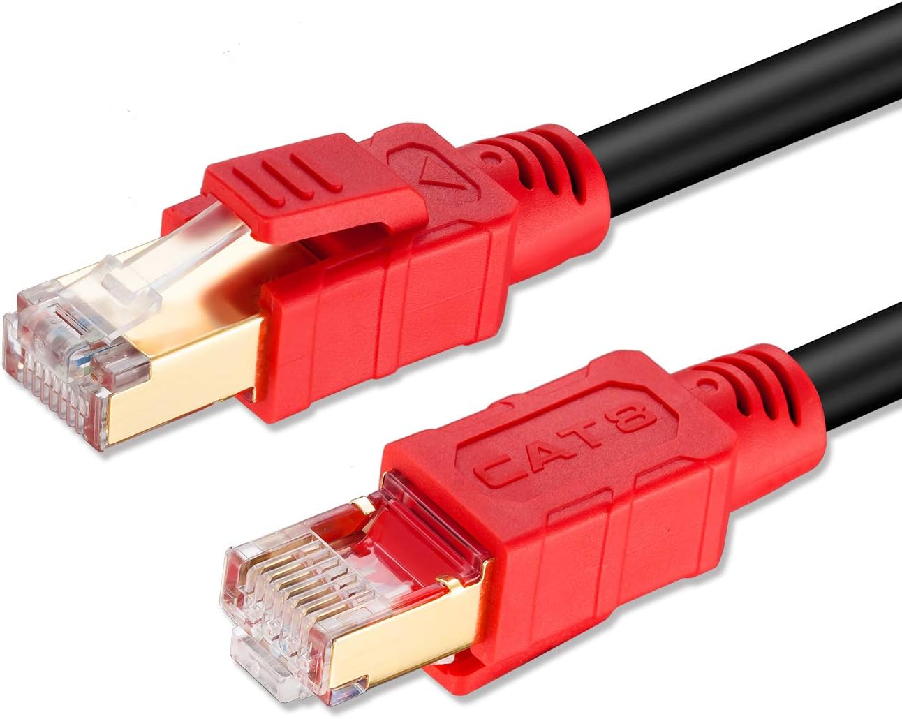 Cat8 Ethernet Cable 1.5ft, MofaHz 26AWG Cat 8 LAN Network Cable 40Gbps 2000Mhz High Speed Gigabit Professional Premium SFTP Internet Cable Compatible with Cat7/Cat5/Cat5e/Cat6/Cat6e