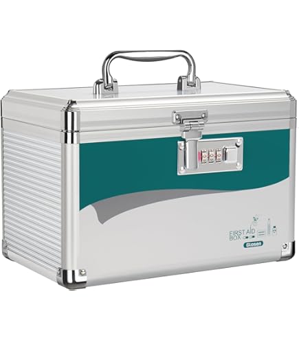 Amazon.com: Glosen Medicine Lock Box, Medication Lock Box,Locking