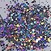 BORN PRETTY 1.5g holographic Silver Nail Flakies Mixed Size Round Nail Sequins Glitter Paillette Laser Silver