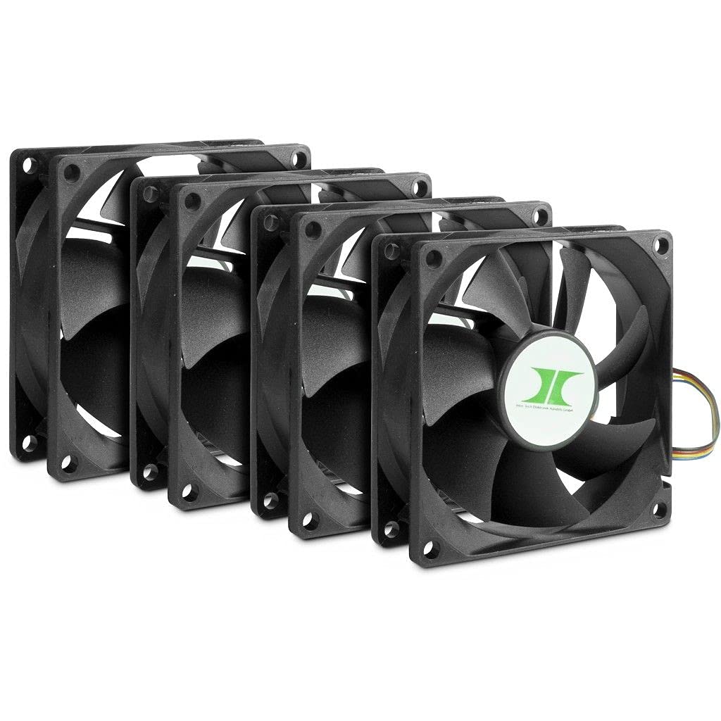 Inter-Tech 4 x 8cm PWM Fan Cooler Set for Server, Rack-Mountable Systems