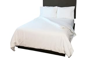 FLOPPY EARS DESIGN Waterproof/Breathable Cotton Duvet/Comforter Cover (Waterproof ONE Side) Full/Queen Size, 94” x 86” White