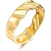 RAUCHBE Chunky Gold/Silver Bangle Bracelets for Women Thick Arm Cuff Bangle Bracelet Wrist Wrap Bracelet Jewelry