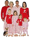 SleepytimePjs Family Matching Christmas Moose Pajamas PJs Sets for the Family