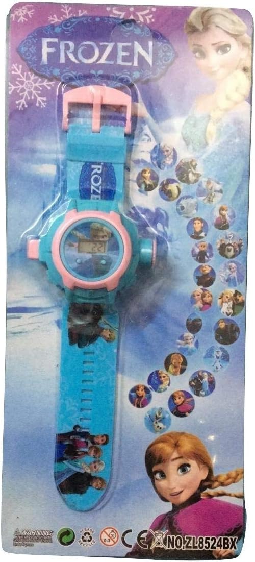 ASU Cartoon Chatcter Images Frozen Projector Watch, (Multicolour) Best Digital Toy Watch for Girls
