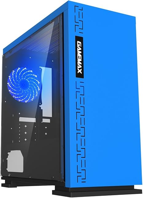 Game Max Expedition-BL - Caja de Ordenador de sobremesa, Color Azul: Amazon.es: Informática