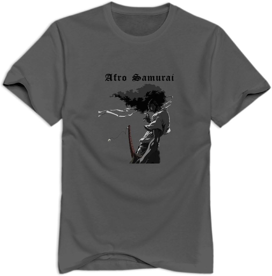 Afro Samurai Logo Short Sleeve DeepHeather T Shirts For Adult Size XXL