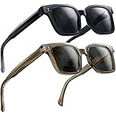 SKYOAK Premium 158MM Large Polarized Sunglasses for Men Women, 2 Pack XXL TR Frame Trendy Sun Glasses Outdoor with UV400