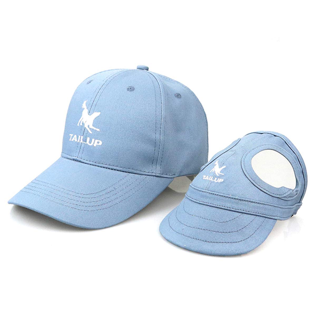 Dog Hat,Pet Baseball Cap Sport Hat Dog Mom/Dad Family Matching Baseball Cap  Fashion Adjustable Outdoor Pet Parent-Child Hat Blue Color (XL)
