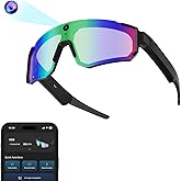 2026 AI Smart Glasses with Camera 4K, Video Running Glasses with Voice Control & Object Recognition, Sunglasses with Bluetooth Call Designed for Skiing, Cycling, Hiking and All Outdoor Adventures