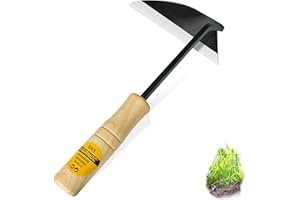 Viganoc Japanese Wide Blade Garden Tool - Premium Quality Hand Hoes/Weeding Sickle is Very Sharp for Quick Work