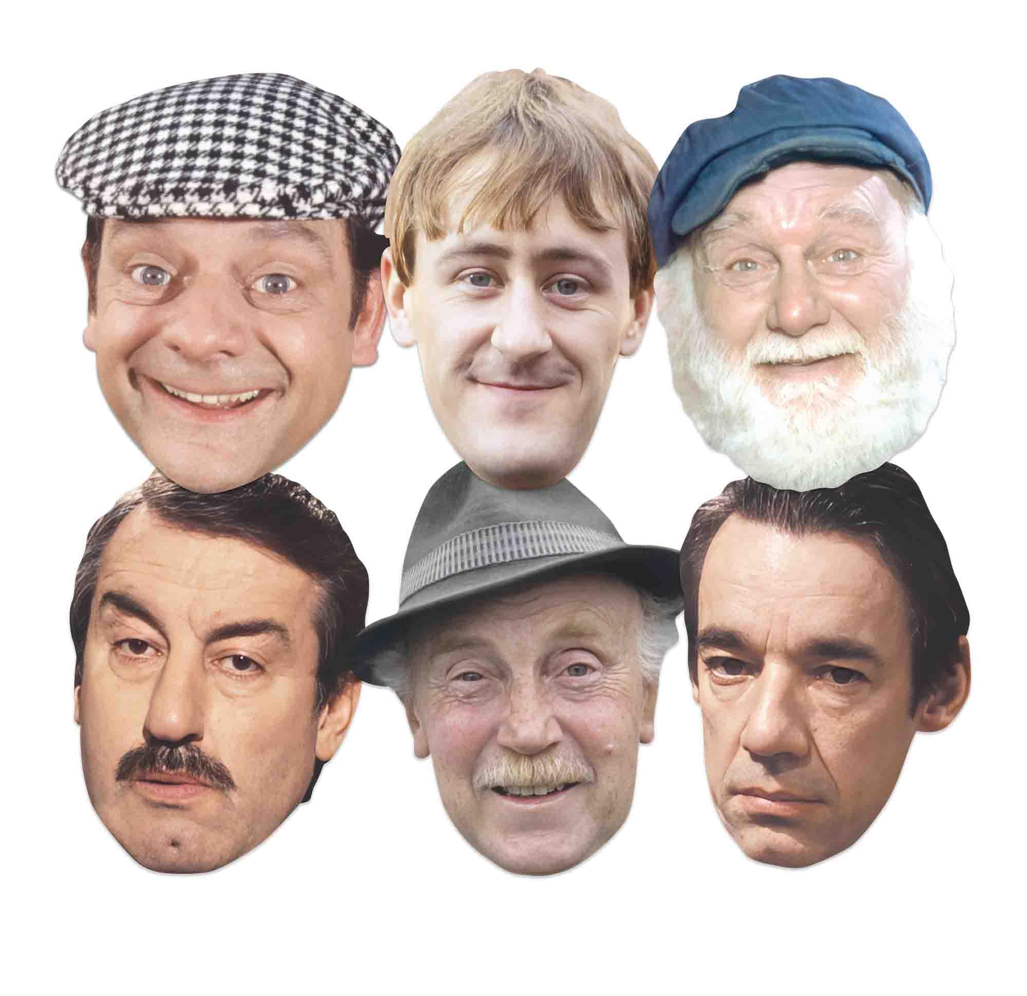Star Cutouts SMP458 Only Fools & Horses Party Pack Of 6 Cardboard Face Masks
