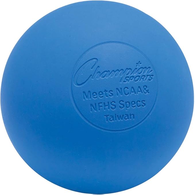 Champion Sports Colored Lacrosse Balls Blue Official Size Sporting