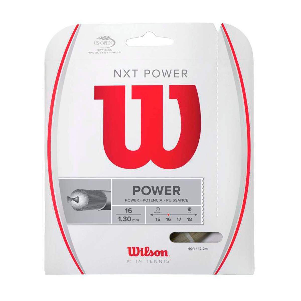 Wilson Unisex's Tennis Racket NXT Power String-Transparent/Natura