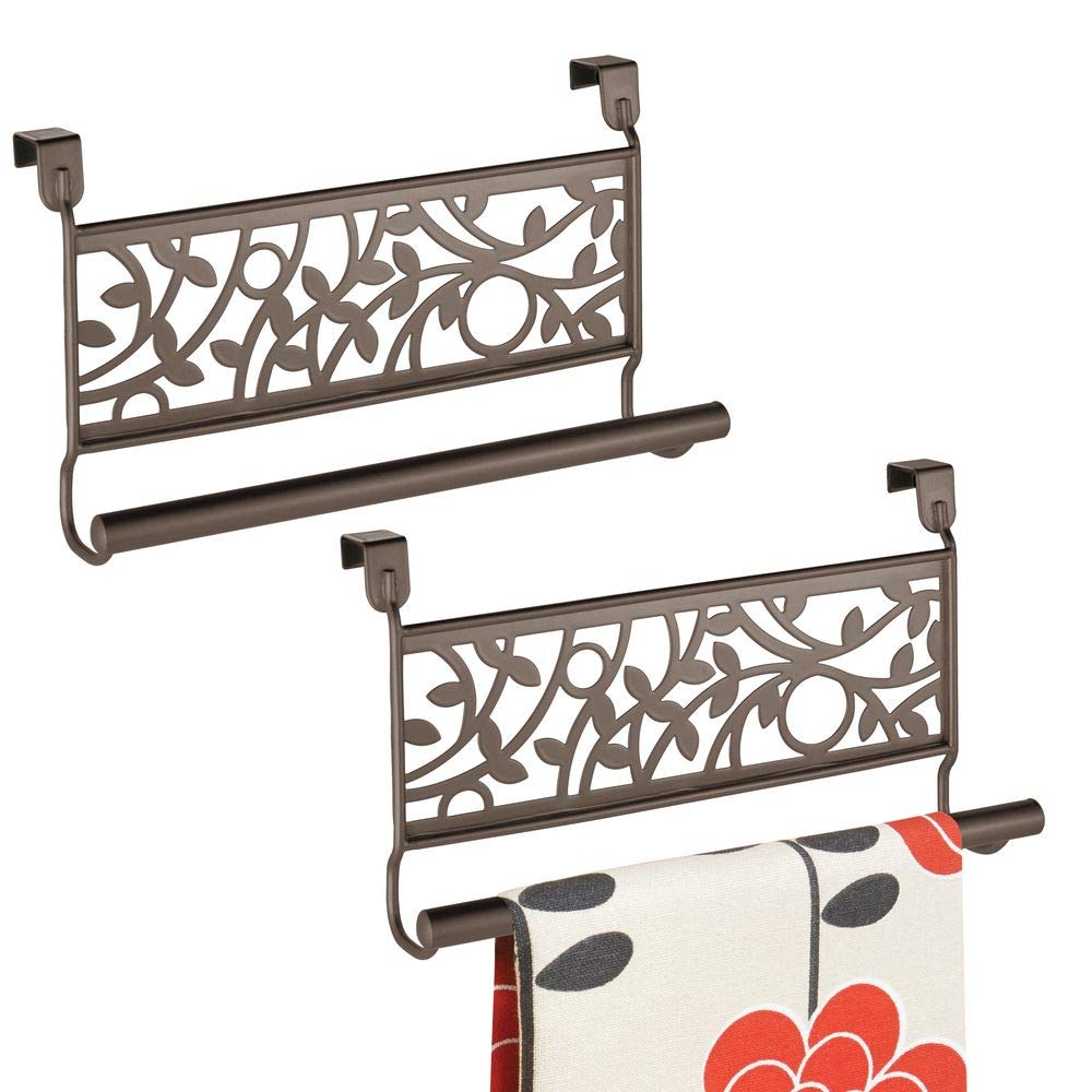 Best Mdesign Over-The-Cabinet Kitchen Dish Towel Bar Holder