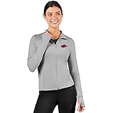 CERTO NCAA Womens High Low Track Jacket, Lighweight Sun Protection, Athletic Team Apparel