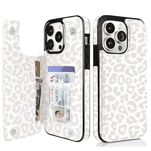 uCOLOR Compatible with iPhone 13 Pro Wallet Case with Card Holder