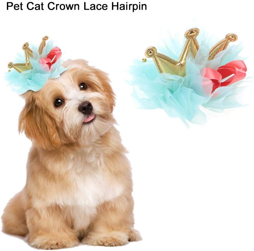 Lace Crown Cat Dog Clip Princess Grooming Hairpin Accessories for Puppy Rabbits Kitten Headdress Pet Birthday Party Products - Image 5