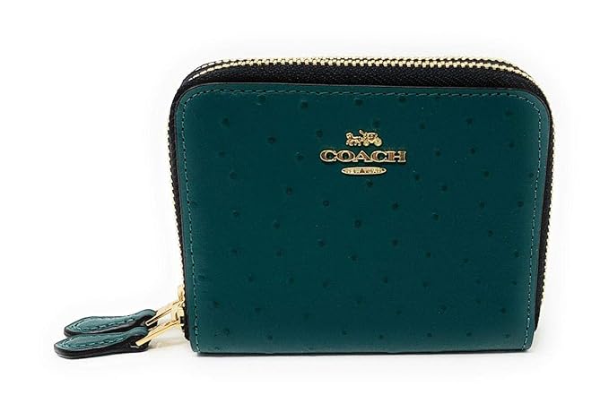 coach double zip around wallet