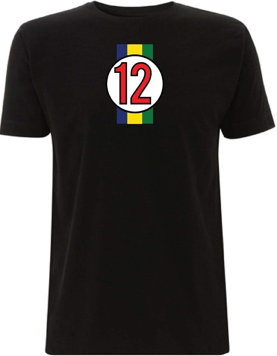Time 4 Tee Senna 12 F1 T Shirt Ayrton Formula 1 Racing Brazil Flag