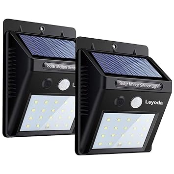 Solar Light 2 PACK 20 LED Sensor de Movimiento Wall Light, Luces ...