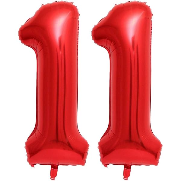 11th Birthday Table Decor - Red & Black Honeycomb Centerpieces, Balloon Theme For Girls - View #7