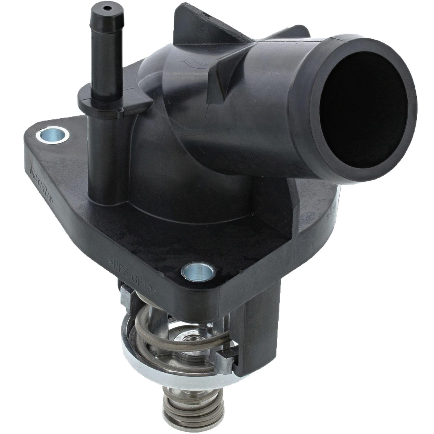 Photo 1 of MotoRad 815-207 Engine Coolant Thermostat Housing Assembly - Chevy Silverado 1500 (14-18) Tahoe (15-20) Suburban (14-20), GMC Sierra 1500 (14-19) Yukon (15-20) Yukon XL (15-20)