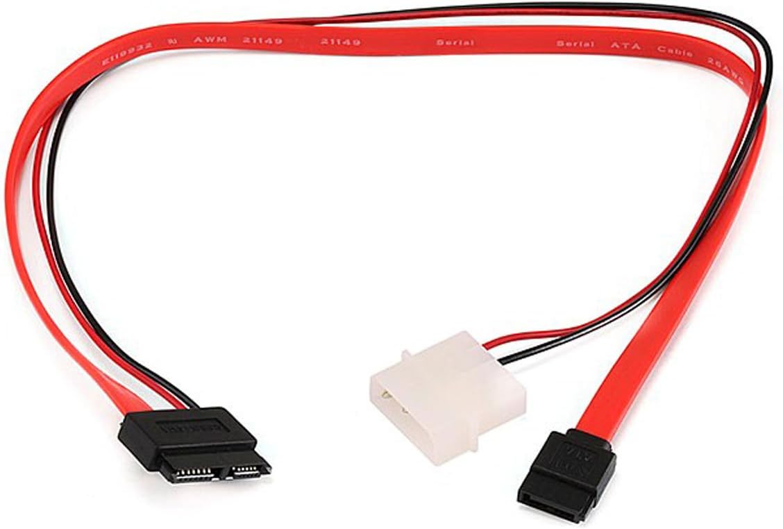 Monoprice 16Inch Slim SATA to SATA Data and Power Combo Cable (107639
