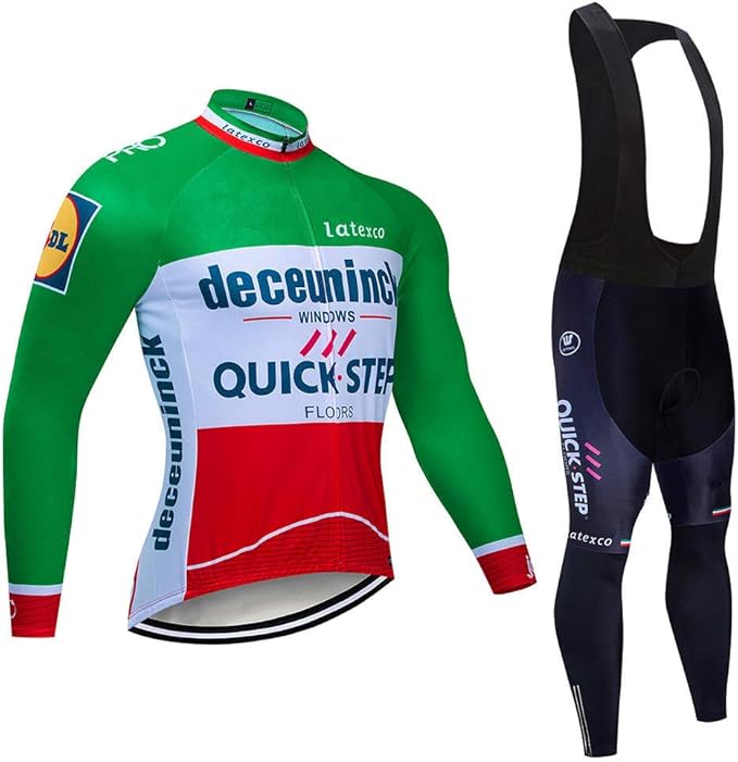 Amazon 自転車服 サイクルウエア メンズ冬用サイクリングウェア 速乾性のある長袖サイクリングジャージとショーツ 緑 Xxxl サイクル 自転車 サイクルジャージ 通販