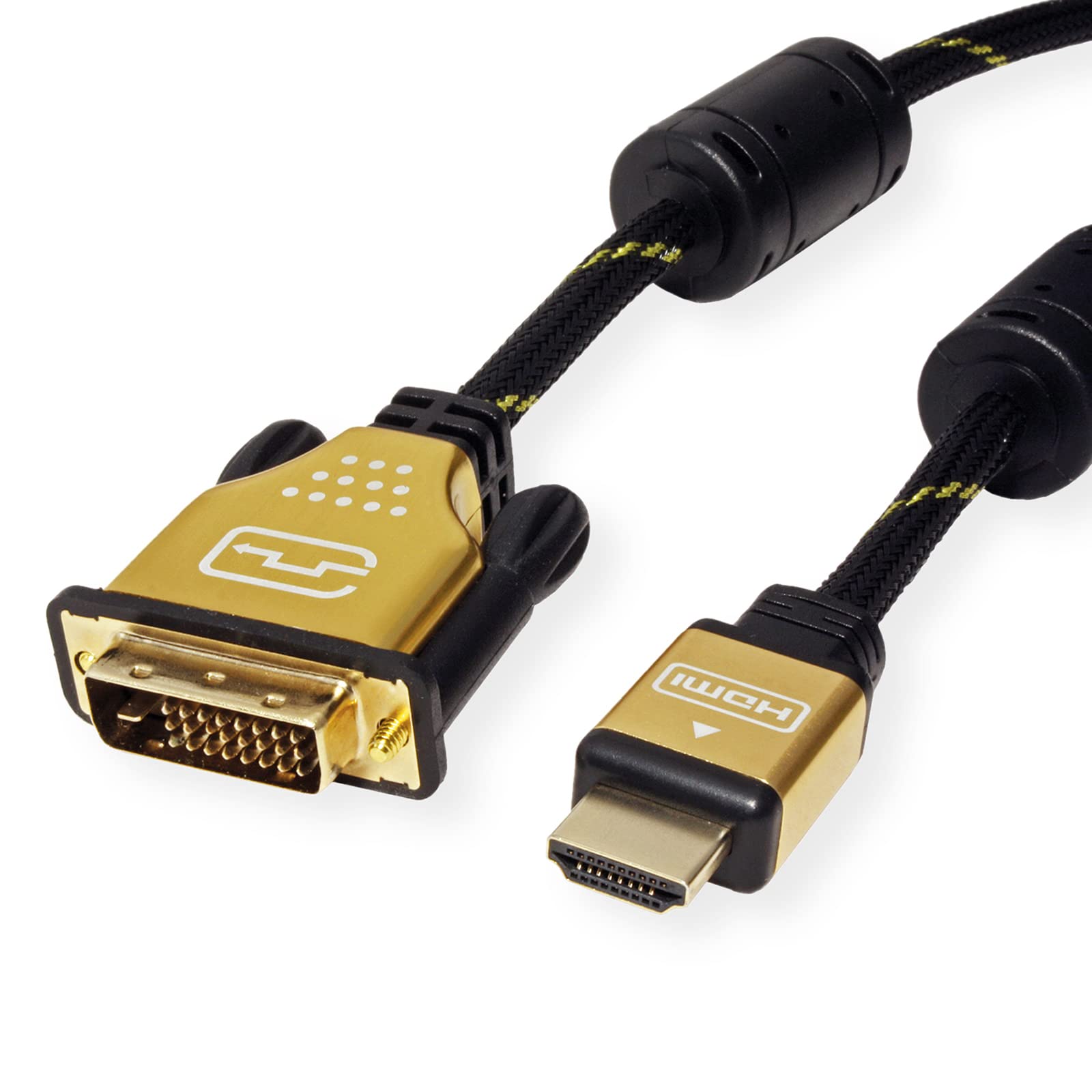 Roline 11.04.5896 Monitor DVI HDMI Cable 1.5 m Black