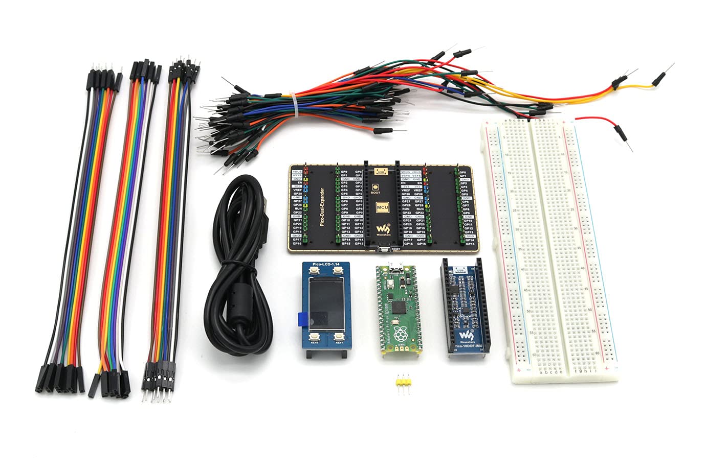 Raspberry Pi Pico Evaluation Kit Package B Include The Pico + Color LCD + IMU Sensor + GPIO Expander