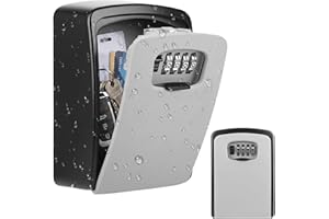 Extra Large Key Lock Box, [Wall Mounted] Diyife Weatherproof Safe Box for Keys Outdoor, Large Capacity Car Key Holder Lock Bo