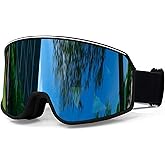 SPOSUNE Ski Goggles Over Glasses with Dual lens | Anti-fog Anti-UV Snow Goggles for Men Women Youth Skiing Snowmobile