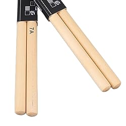 Maple Wood 7A Nylon Tip Drumsticks, 2 Pairs Drum
