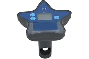 Luocute Floating Pool Water Tester, Water Quality Meter with Real Time Data Transfer for Pools Spas Aquariums, 10 Parameters 