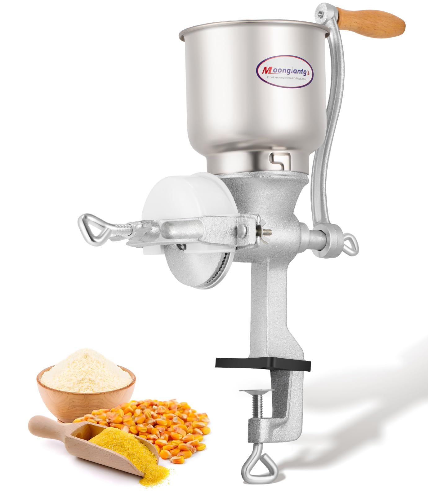 ISnuff Handmatige Poeder Grinder - Metalen Crusher Met Trechter En Glazen Flesje